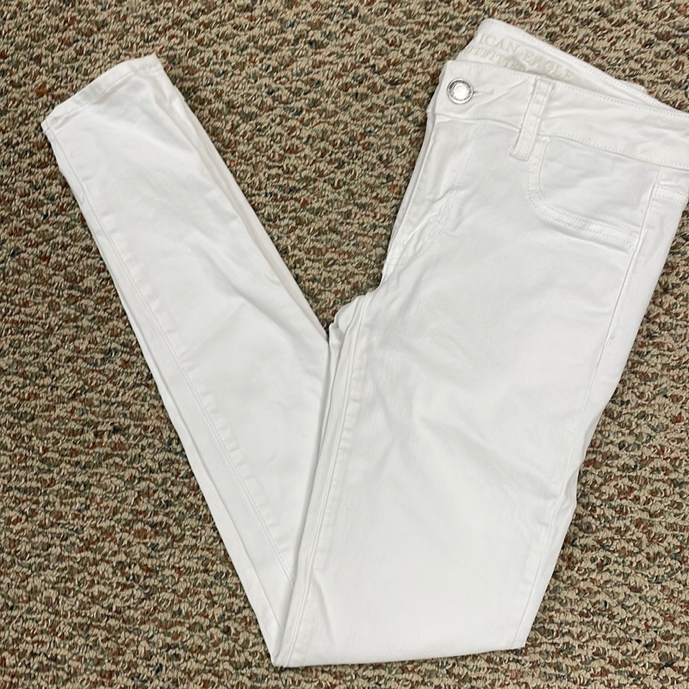 American Eagle White Jeggings